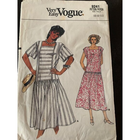 Vogue Misses Dress Sewing Pattern 9241 Sz 6 - 10 - Uncut - Picture 1 of 9